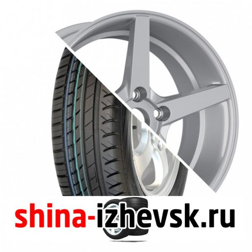 Колесо в сборе Viatti Strada (V-130) 215/55 R17 V 94 + NEO V02-1770 7xR17 5×112 ET45 DIA66.6 Глянцевый серебристый в Ижевске